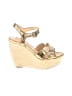 Vera Wang Gold Wedges Size 6 - photo 1