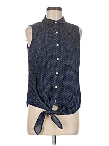 The Limited Sleeveless Button-Down Shirt (view 1)