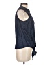 The Limited Polka Dots Blue Sleeveless Button-Down Shirt Size M - photo 4