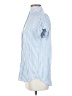 BeachLunchLounge Stripes Blue Short Sleeve Button-Down Shirt Size XS - photo 5