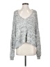 Wooden Ships Metallic Silver Pullover Sweater Size S - photo 1