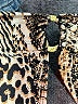 Unbranded Animal Print Gold Swimsuit Top Size S (estimated) - photo 3
