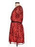 Freebird Animal Print Red Cocktail Dress Size L - photo 5
