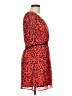 Freebird Animal Print Red Cocktail Dress Size L - photo 4