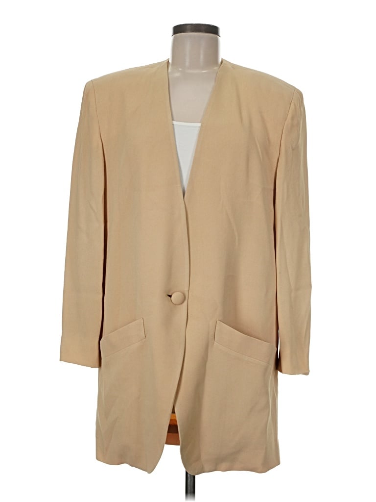 Pre-owned Donna Karan Coat In Tan