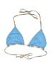 Vitamin A Chevron-herringbone Blue Swimsuit Top Size P (estimated, petite) - photo 2