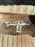 Moon River Stripes Tan Turtleneck Sweater Size XS - photo 7
