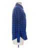 DJT Plaid Blue Long Sleeve Blouse Size S - photo 4