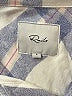 Rails 100% Rayon Plaid Silver Long Sleeve Blouse Size L - photo 7