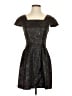 BCBGeneration Metallic Black Cocktail Dress Size 4 - photo 1