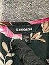 Express Floral Black Short Sleeve Blouse Size XL - photo 7
