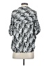 En Creme 100% Rayon Print Silver 3/4 Sleeve Blouse Size S - photo 2