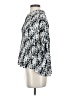 En Creme 100% Rayon Print Silver 3/4 Sleeve Blouse Size S - photo 5