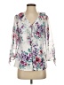 Perseption Concept Floral Ivory 3/4 Sleeve Blouse Size S - photo 1