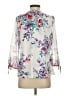 Perseption Concept Floral Ivory 3/4 Sleeve Blouse Size S - photo 2