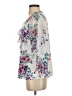 Perseption Concept Floral Ivory 3/4 Sleeve Blouse Size S - photo 5
