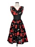 Anne Fontaine 100% Polyester Black Cocktail Dress Size 4 (36) - photo 1