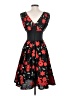 Anne Fontaine 100% Polyester Black Cocktail Dress Size 4 (36) - photo 2