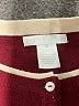 Design History Burgundy Cardigan Size M - photo 7