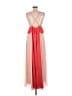 ASOS 100% Polyester Color Block Red Cocktail Dress Size 8 - photo 2