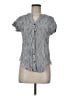 Blu Pepper Gray Short Sleeve Blouse Size M - photo 1