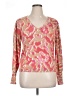 Nic + Zoe Paisley Pink Pullover Sweater Size XL - photo 1