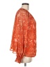 Aura 100% Polyester Orange Long Sleeve Blouse Size M - photo 4