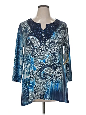 One World 3/4 Sleeve Blouse (view 1)
