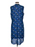 Apt. 9 Print Blue Casual Dress Size L - photo 2