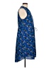 Apt. 9 Print Blue Casual Dress Size L - photo 4