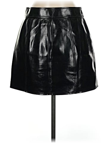 J.Crew Collection Faux Leather Skirt (view 2)