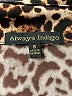 Always Indigo Animal Print Brown Sleeveless Blouse Size S - photo 7