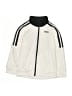 Adidas 100% Polyester White Track Jacket Size 6 - photo 1