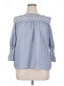Joanna 100% Polyester Blue 3/4 Sleeve Blouse Size XL - photo 1
