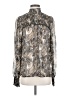 Haver 100% Polyester Paisley Gray Long Sleeve Blouse Size S - photo 1
