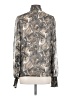 Haver 100% Polyester Paisley Gray Long Sleeve Blouse Size S - photo 2