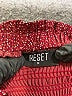 Reset 100% Polyester Tweed Burgundy Casual Skirt Size M - photo 4