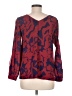 The Letter 100% Silk Red Blouse Size M - photo 2