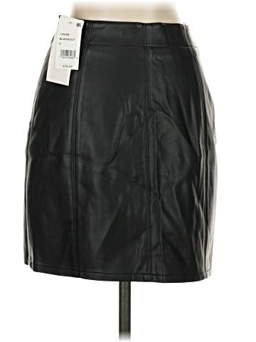 French Connection Faux Leather Skirt (view 2)