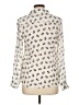 Freebird Print Ivory Long Sleeve Blouse Size L - photo 2