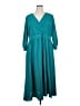 Torrid 100% Polyester Teal Casual Dress Size 1X Plus (1) - photo 1