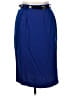 Russ Solid Blue Casual Skirt Size 16 - photo 1