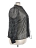 ELOQUII 100% Polyester Silver Long Sleeve Blouse Size 20 - photo 4