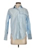 FRAME 100% Cotton Blue Long Sleeve Button-Down Shirt Size XXS - photo 1