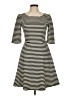 Pixley Stripes Black Casual Dress Size M - photo 1