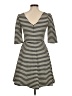 Pixley Stripes Black Casual Dress Size M - photo 2