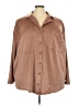 Only Brown Long Sleeve Blouse Size 3X - photo 1