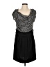 Le Chateau Paisley Gray Cocktail Dress Size L - photo 1
