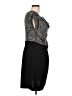 Le Chateau Paisley Gray Cocktail Dress Size L - photo 4