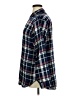 Jachs Girlfriend Plaid Blue Long Sleeve Button-Down Shirt Size XL - photo 5